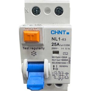 Chint DIFFERENZIALE PURO 2P 25A 30mA TIPO AC 2 MODULI Chint DIFFERENZIALE PURO 2P 25A 30mA TIPO AC 2 MODULI