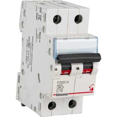 Interruttore magnetotermico Bticino 16A 2 poli Interruttore magnetotermico Bticino 16A 2 poli