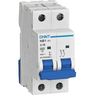 CHINT 18031 - 16A C-curva 2P - Interruttore magnetotermico CHINT 18031 - 16A C-curva 2P - Interruttore magnetotermico