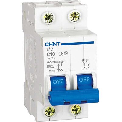 Tecnomat - 2P 10A CURVA C 4,5KA 2 MODULI - 2P - 10A - Breaker Tecnomat - 2P 10A CURVA C 4,5KA 2 MODULI - 2P - 10A - Breaker