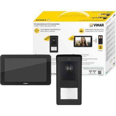 Vimar Elvox Videocit KIT VIDEOCITOFONICO MONOFAMILIARE WIFI VIMAR K42975 NERO 7" 2 FILI CON ALIMENTATORE BARRA DIN Vimar Elvox Videocit KIT VIDEOCITOFONICO MONOFAMILIARE WIFI VIMAR K42975 NERO 7" 2 FILI CON ALIMENTATORE BARRA DIN