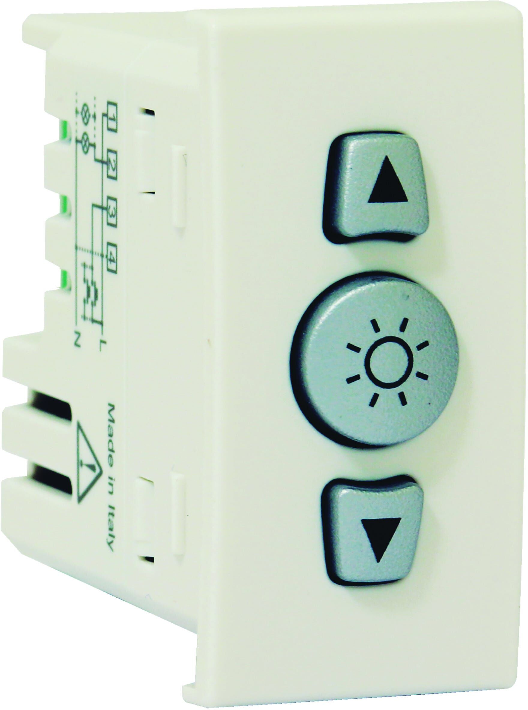 Regolatore Vemer 230v Bianco Per Led Fino 100 Va E Alogene Fino 150w Per Serie Civili Regolatore Vemer 230v Bianco Per Led Fino 100 Va E Alogene Fino 150w Per Serie Civili