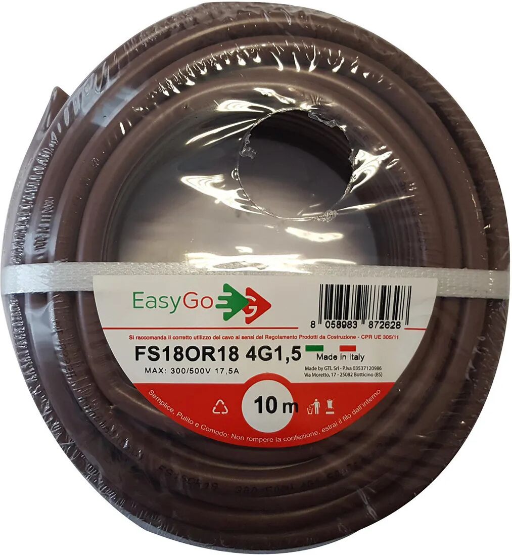 Cavo Fs18or18 4g1,5 Matassa 10 M