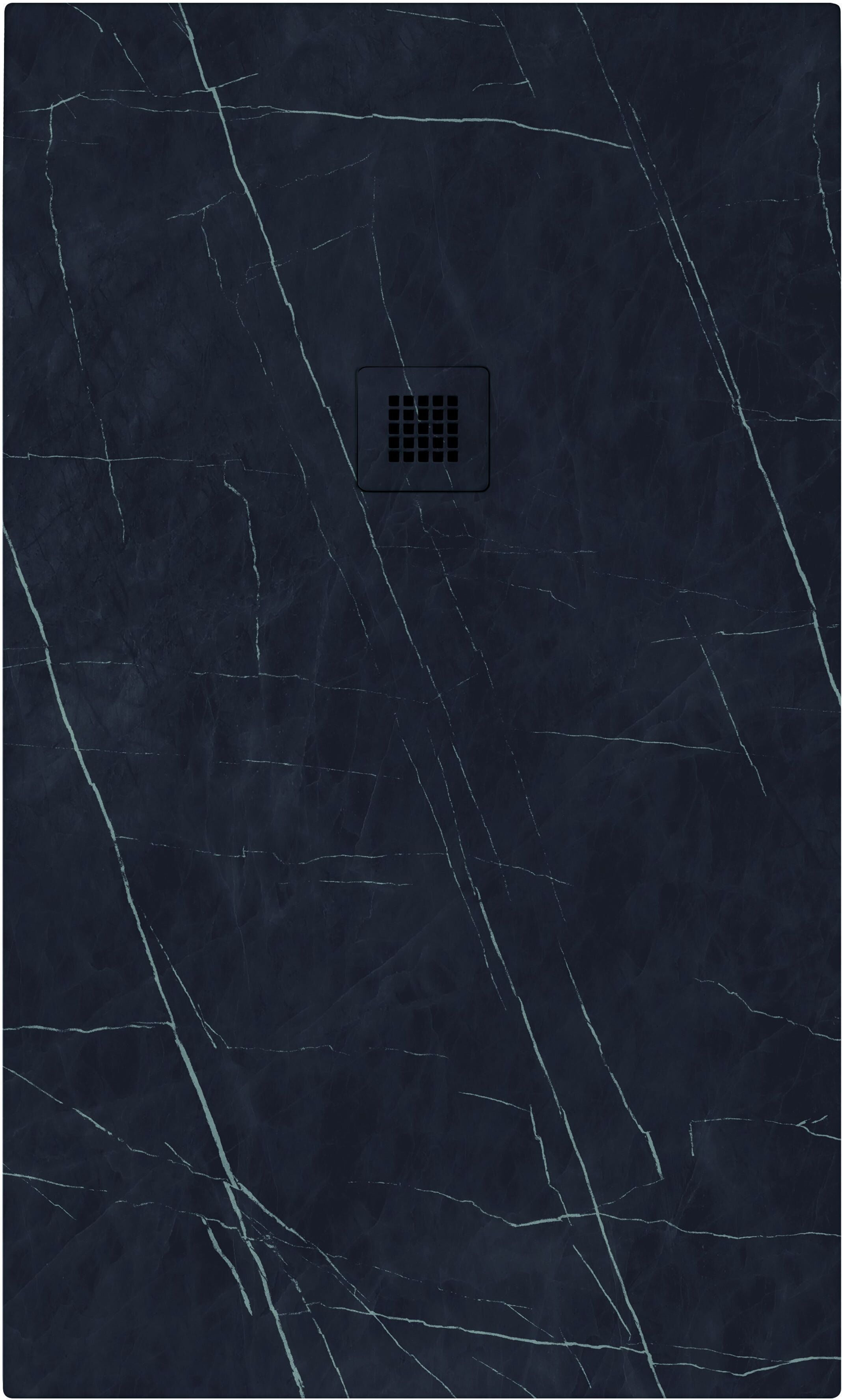 Piatto Doccia Serie Dekor In Marmoresina Pietra Antracite  80x120 Cm H 2,7 Cm Piletta Ø 90 Mm Piatto Doccia Serie Dekor In Marmoresina Pietra Antracite  80x120 Cm H 2,7 Cm Piletta Ø 90 Mm