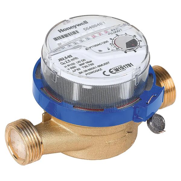 honeywellhome contatore meccanico honeywell per acqua fredda o calda 3/4'' senza bocchettone ew1100ac1100