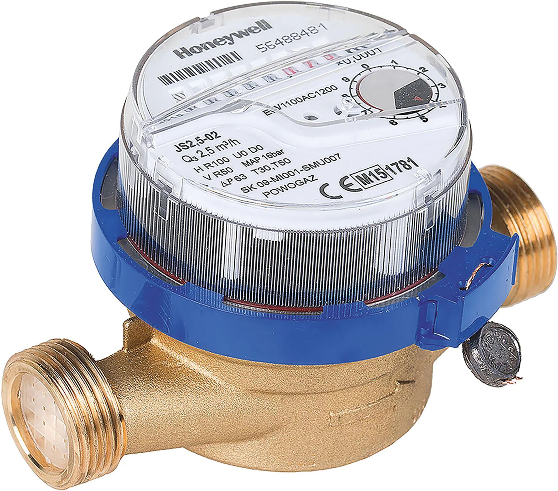 Honeywellhome CONTATORE MECCANICO HONEYWELL PER ACQUA FREDDA O CALDA 1'' SENZA BOCCHETTONE EW1100AC1400