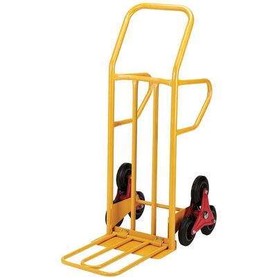 X Robust CARRELLO PER SCALE IN ACCIAIO PORTATA 250 kg 123,5x50x17/50 cm X Robust CARRELLO PER SCALE IN ACCIAIO PORTATA 250 kg 123,5x50x17/50 cm