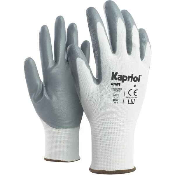 wkn 12 guanti active filo nylon taglia 10 palmo in nitrile manutenzione generica