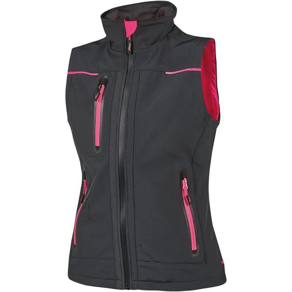 u-power gilet universe lady  taglia xl soft shell colore grigio fucisa 260 g/mq donna