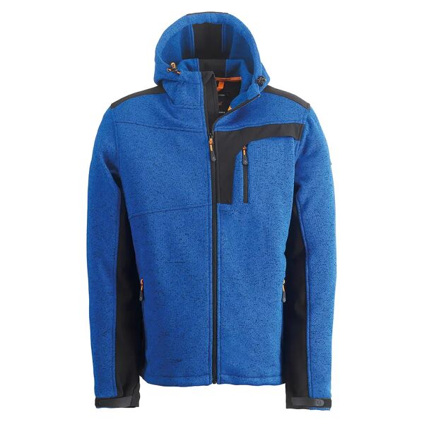 kapriol giacca pile wool  taglia xl colore azzurro con cappuccio