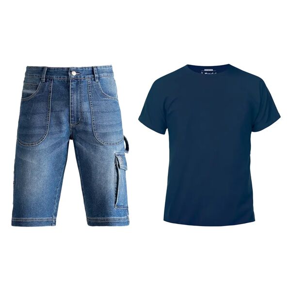 kapriol set  pantaloncini jeans e maglietta taglia s