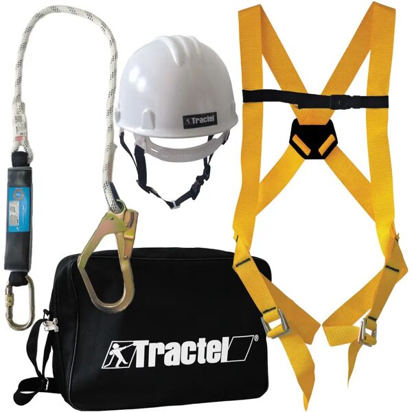 tractel kit anticaduta per ponteggio  imbrago casco cordino per sistemi anticaduta