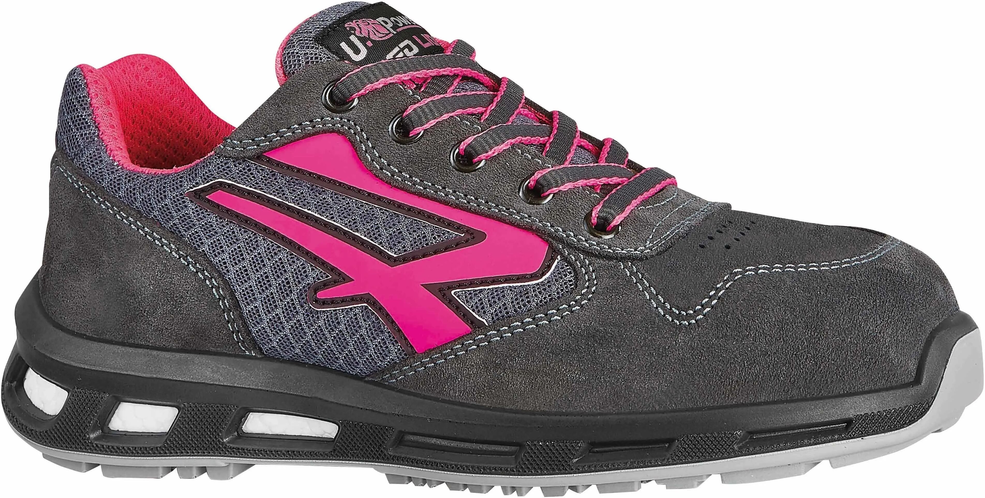 U-power SCARPA ANTINFORTUNISTICA 41 U POWER VEROK BASSA CLASSE S1P SRC ESD NERA FUCSIA