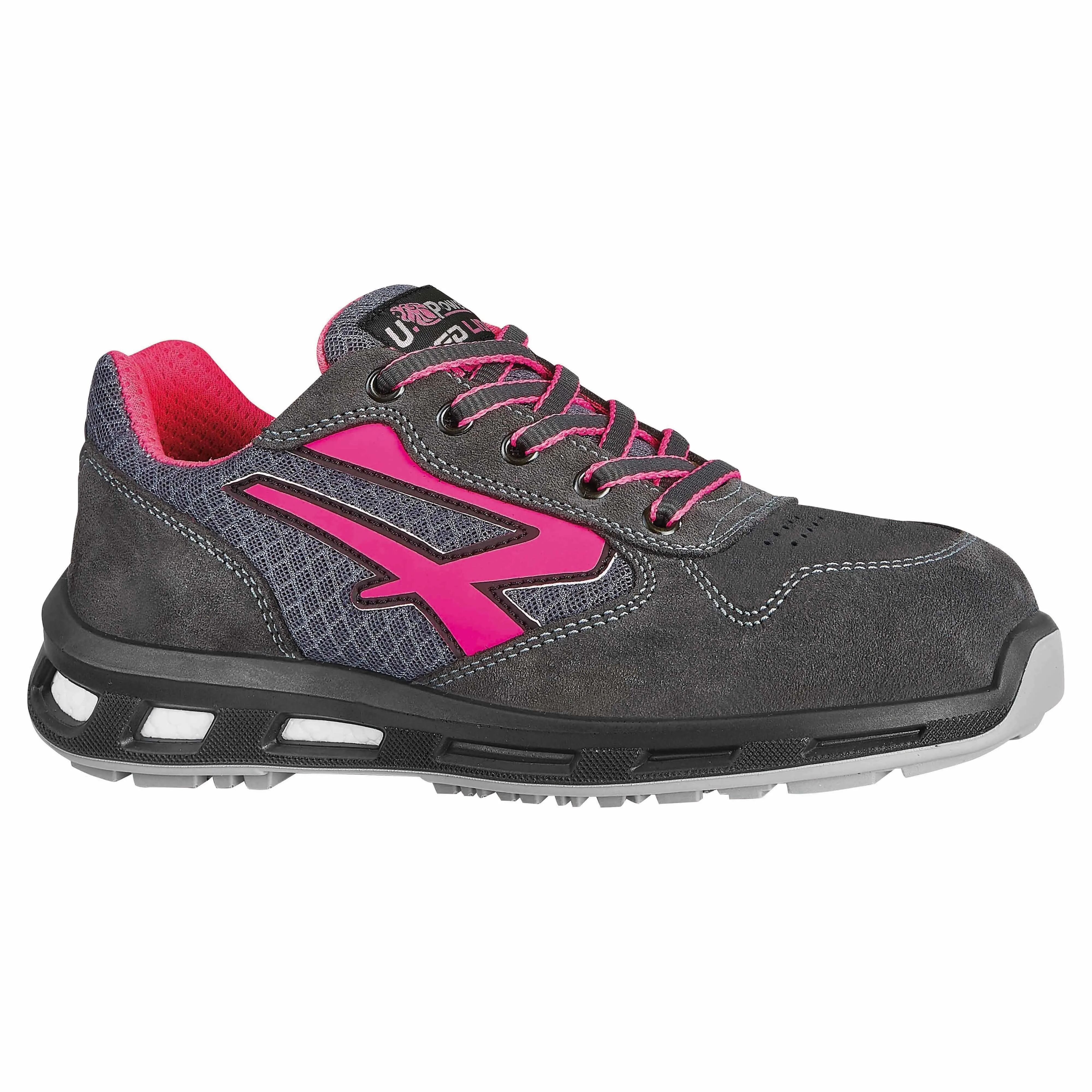 U-power SCARPA ANTINFORTUNISTICA 36 U POWER VEROK BASSA CLASSE S1P SRC ESD NERA FUCSIA