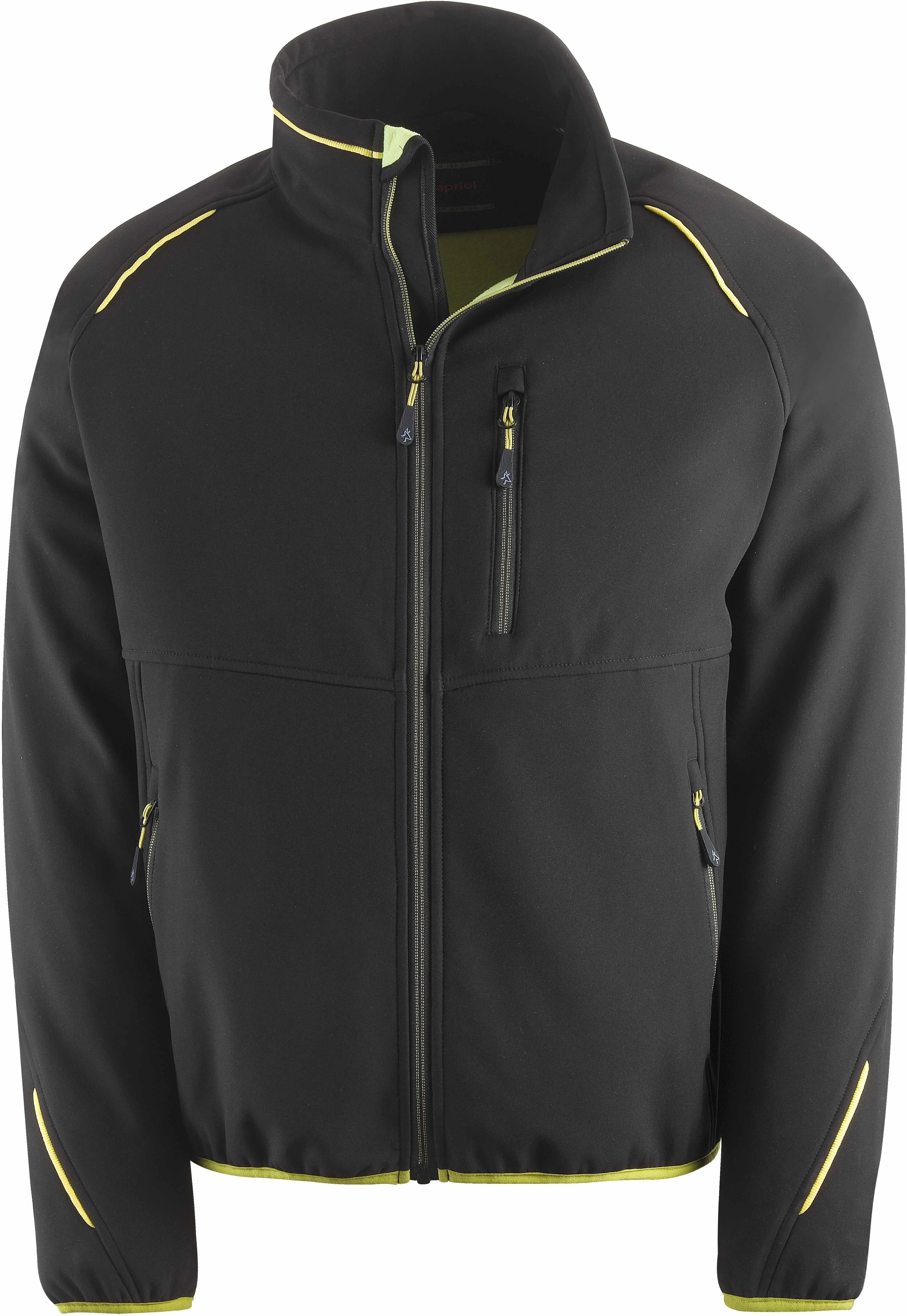 Kapriol GIUBBETTO SOFT SHELL  2 STRATI TAGLIA XL COLORE NERO LIME