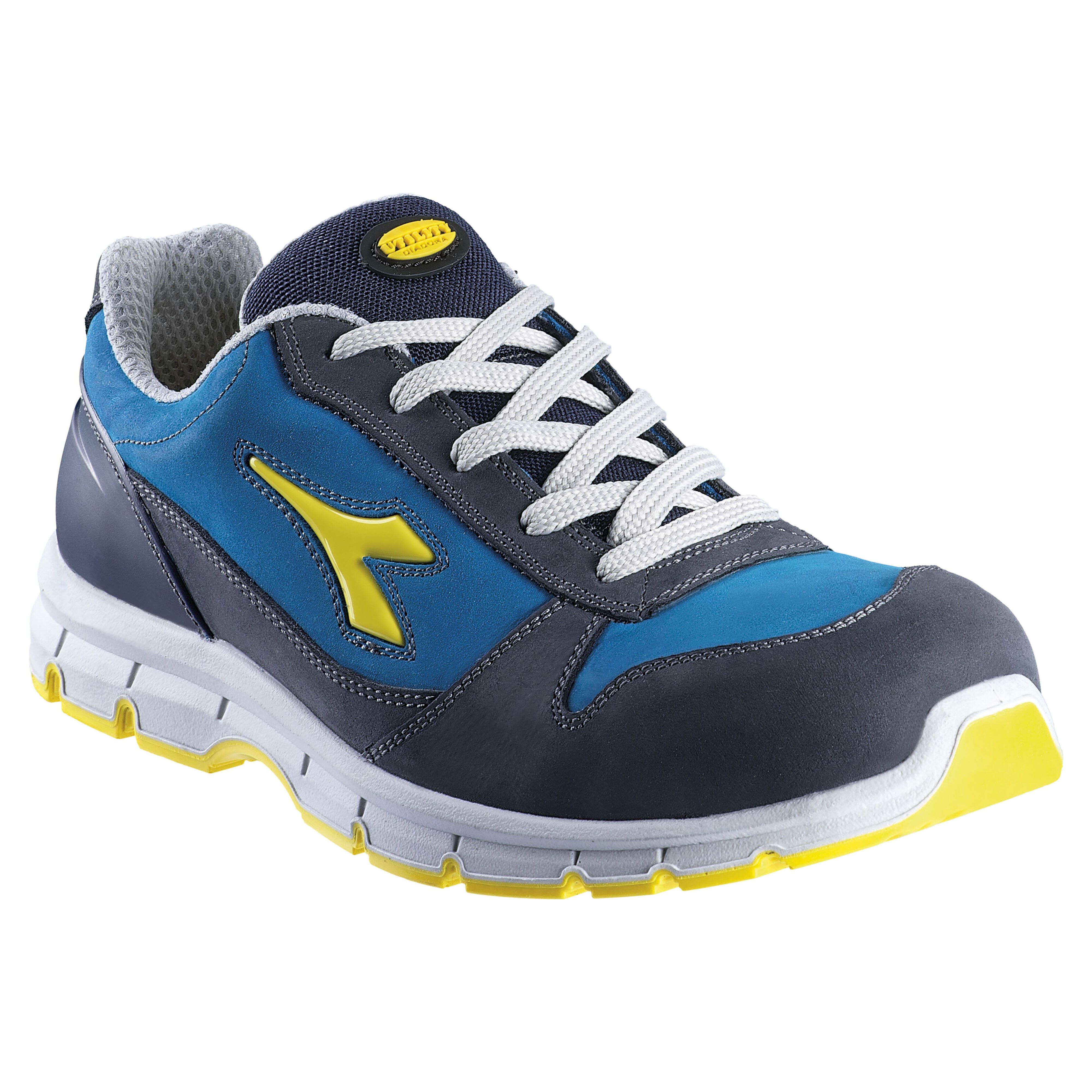 Diadora SCARPA ANTINFORTUNISTICA 39  RUN SMU BASSA CLASSE S3 SRC BLU E GIALLA