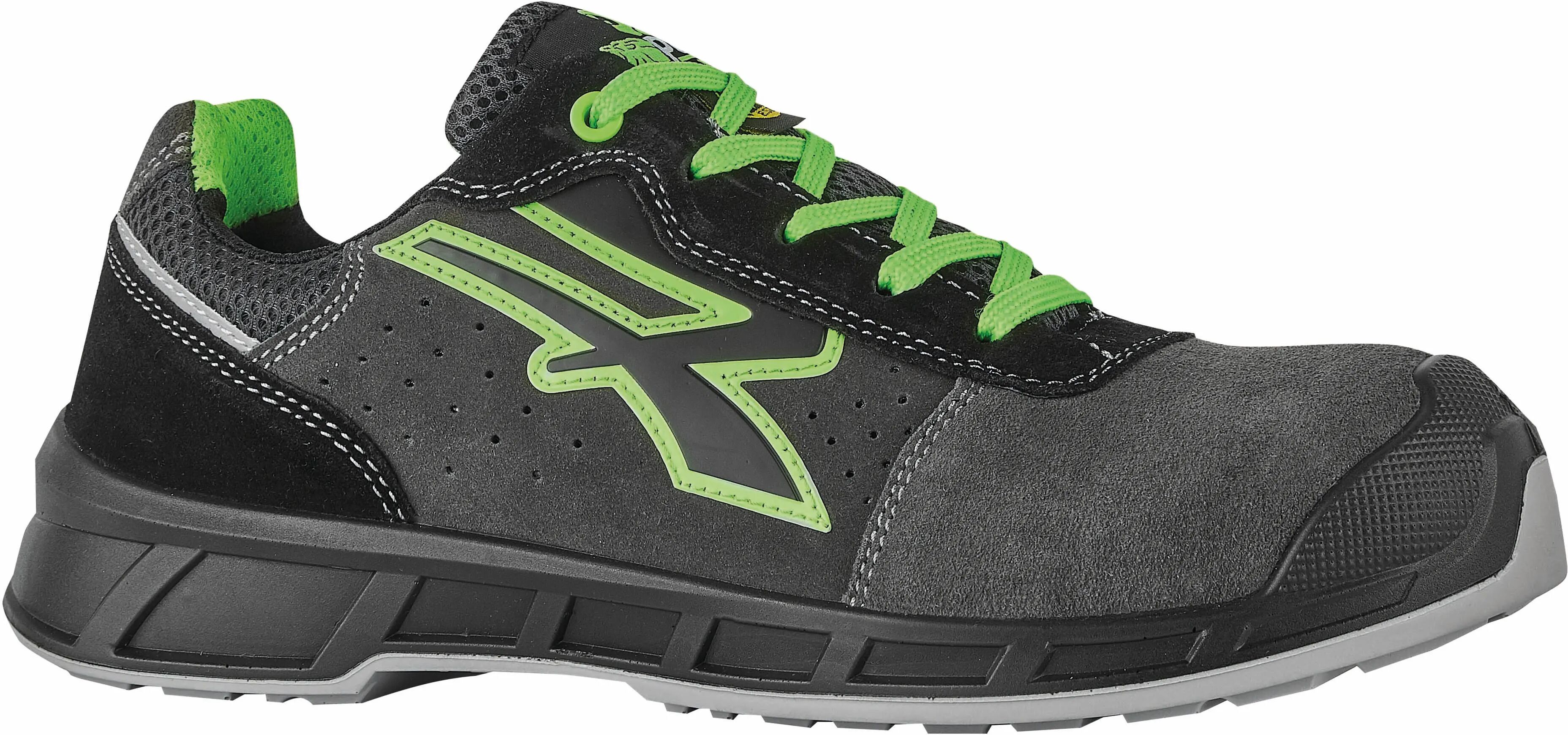 U-power SCARPA ANTINFORTUNISTICA 43  RK20016 BASSA CLASSE S1P SRC ESD NERA VERDE