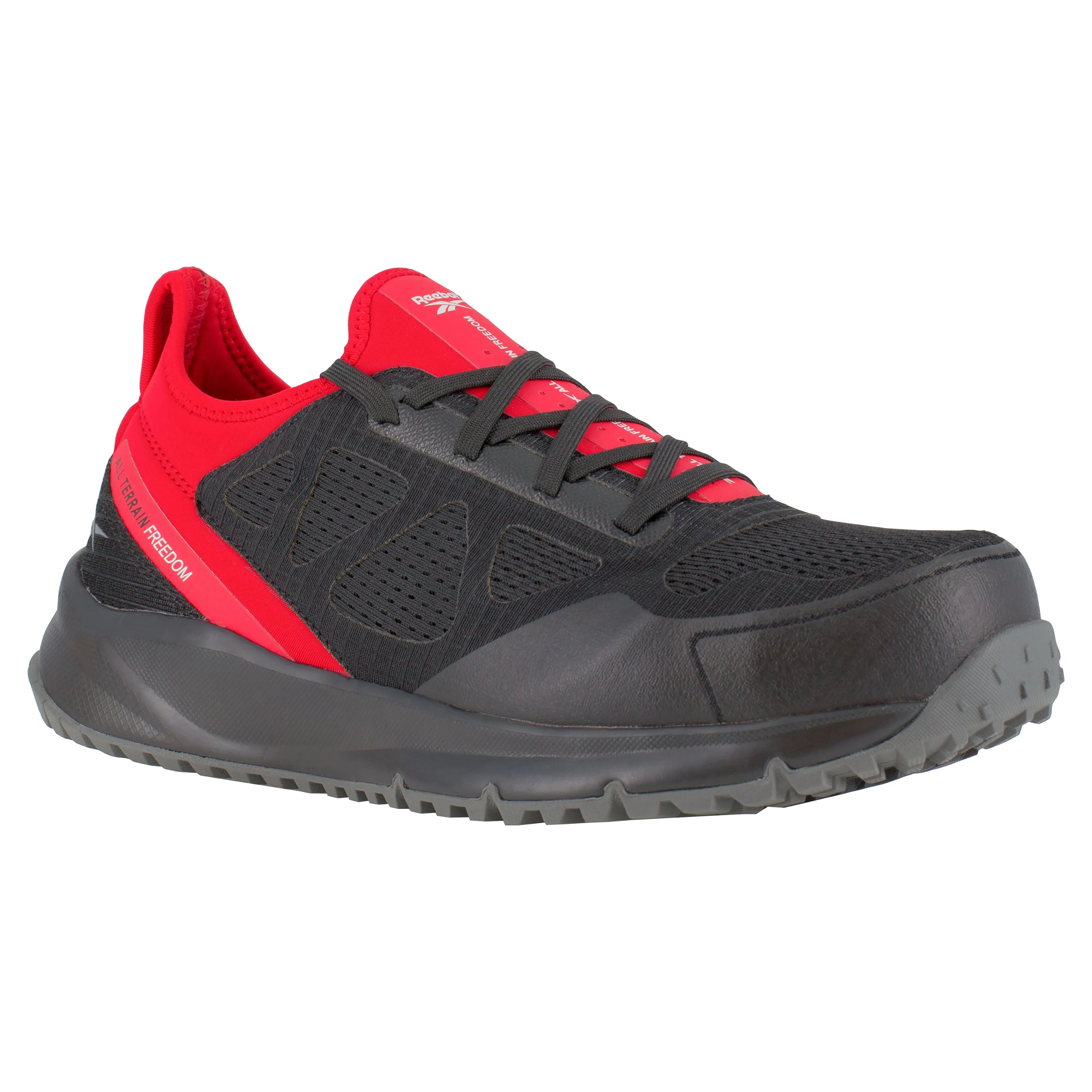 Reebok SCARPA ANTINFORTUNISTICA 46  ALL TERRAIN BASSA CLASSE S1P SRC HRO NERA ROSSA