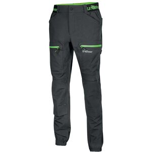 U-power PANTALONE HORIZON TAGLIA 3XL COLORE GRIGIO INSERTI VERDI TESSUTO U-4 WAY STRETCH U-power PANTALONE HORIZON TAGLIA 3XL COLORE GRIGIO INSERTI VERDI TESSUTO U-4 WAY STRETCH