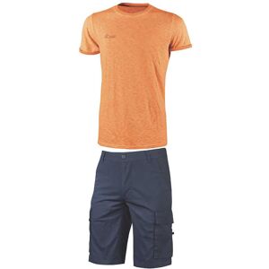 U-power SET PANTALONCINI E MAGLIETTA U POWER TAGLIA L SLIM FIT BERMUDA BLU T-SHIRT ARANCIO FLUO U-power SET PANTALONCINI E MAGLIETTA U POWER TAGLIA L SLIM FIT BERMUDA BLU T-SHIRT ARANCIO FLUO