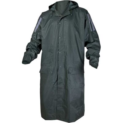 Delta Plus MANTELLO DA PIOGGIA TAGLIA XL CON ZIP E CAPPUCCIO COLORE VERDE Delta Plus MANTELLO DA PIOGGIA TAGLIA XL CON ZIP E CAPPUCCIO COLORE VERDE