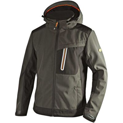 Diadora GIACCA SOFT SHELL CARBON GEOX TRASPIRANTE TAGLIA L ANTRACITE CON CAPPUCCIO Diadora GIACCA SOFT SHELL CARBON GEOX TRASPIRANTE TAGLIA L ANTRACITE CON CAPPUCCIO