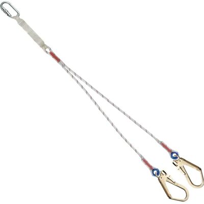 Tractel CORDINO ANTICADUTA EN 355 DOPPIO 2 m ASSORBITORE ENERGIA 3 MOSCHETTONI M10 M53 Tractel CORDINO ANTICADUTA EN 355 DOPPIO 2 m ASSORBITORE ENERGIA 3 MOSCHETTONI M10 M53