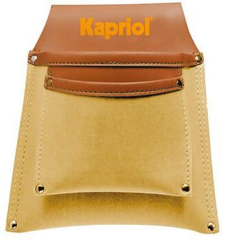 KAPRIOL Fodero Porta Utensili  In Pelle Sintetica Con Doppia Tasca Sovrapposte E Borchiate KAPRIOL Fodero Porta Utensili  In Pelle Sintetica Con Doppia Tasca Sovrapposte E Borchiate