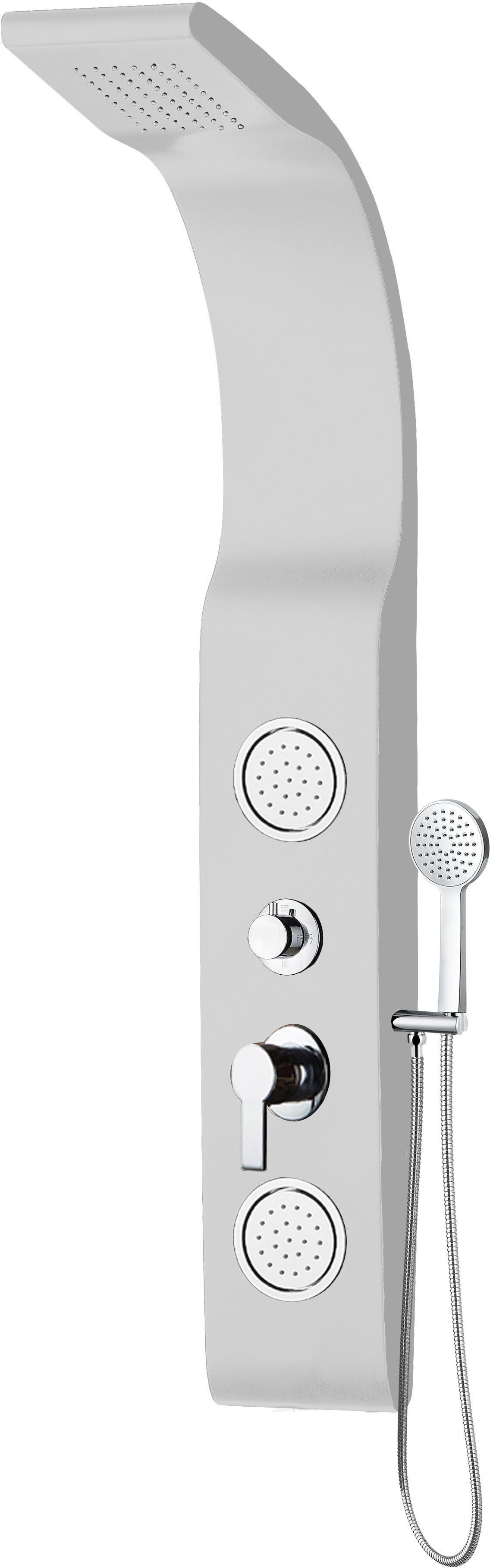 Colonna Doccia Idro Onice Pvc Bianca Colonna Doccia Idro Onice Pvc Bianca