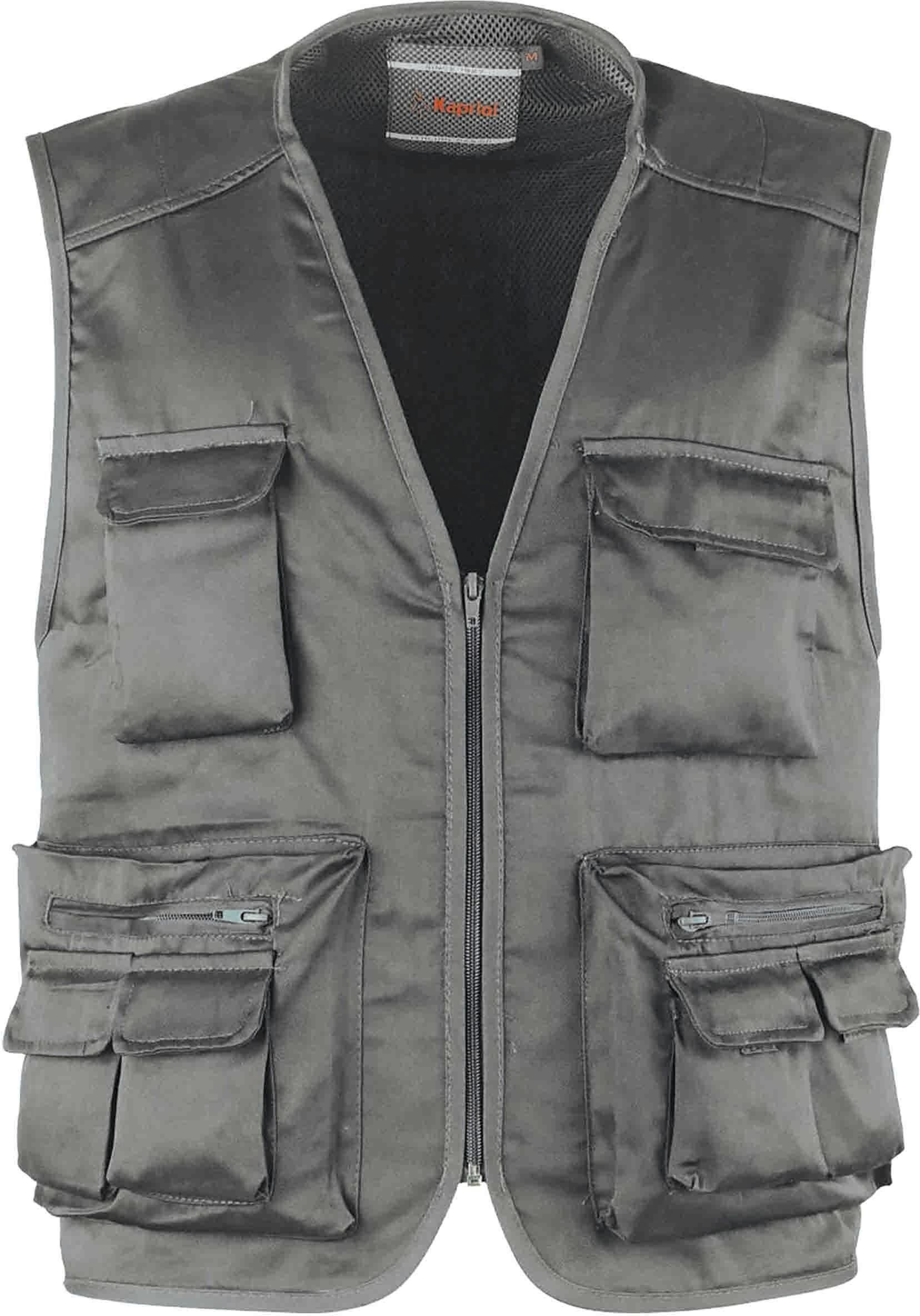 KAPRIOL Gilet Multitasche  Taglia Xxl Colore Grigio KAPRIOL Gilet Multitasche  Taglia Xxl Colore Grigio