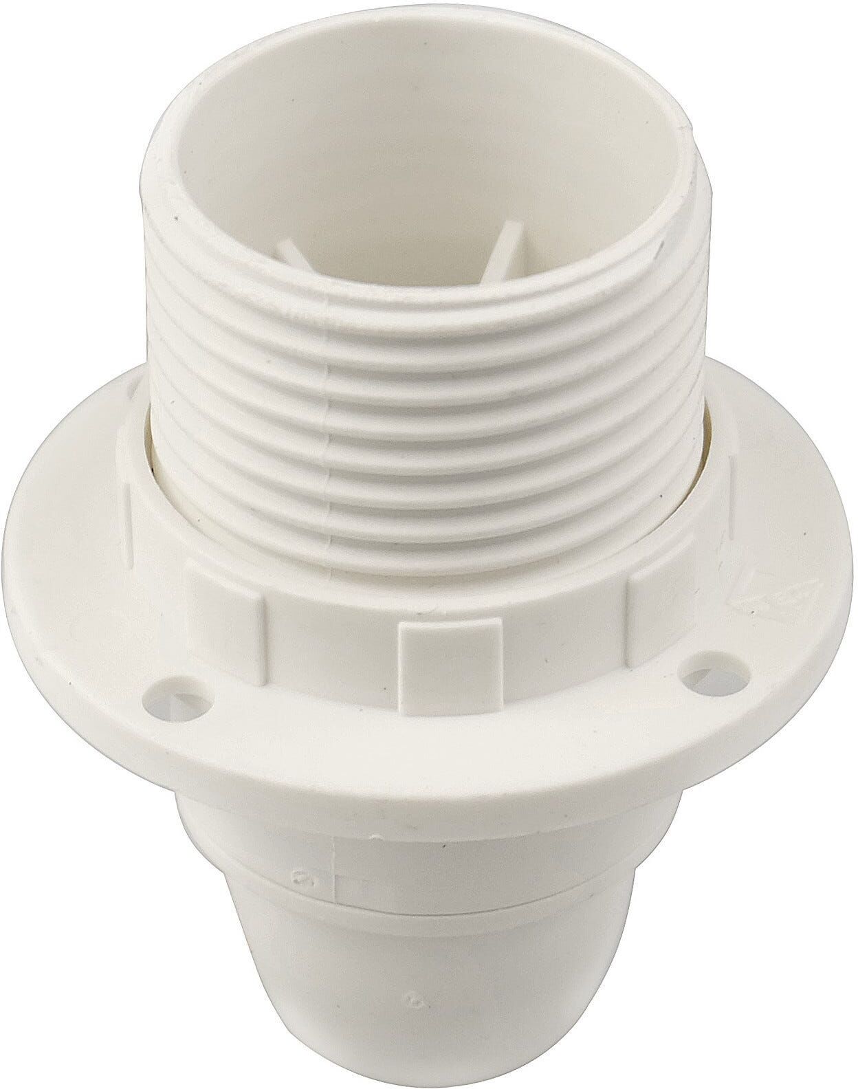 Portalampada Arditi E14 In Materiale Termoplastico Semifilettato Colore Bianco Con Ghiera Portalampada Arditi E14 In Materiale Termoplastico Semifilettato Colore Bianco Con Ghiera