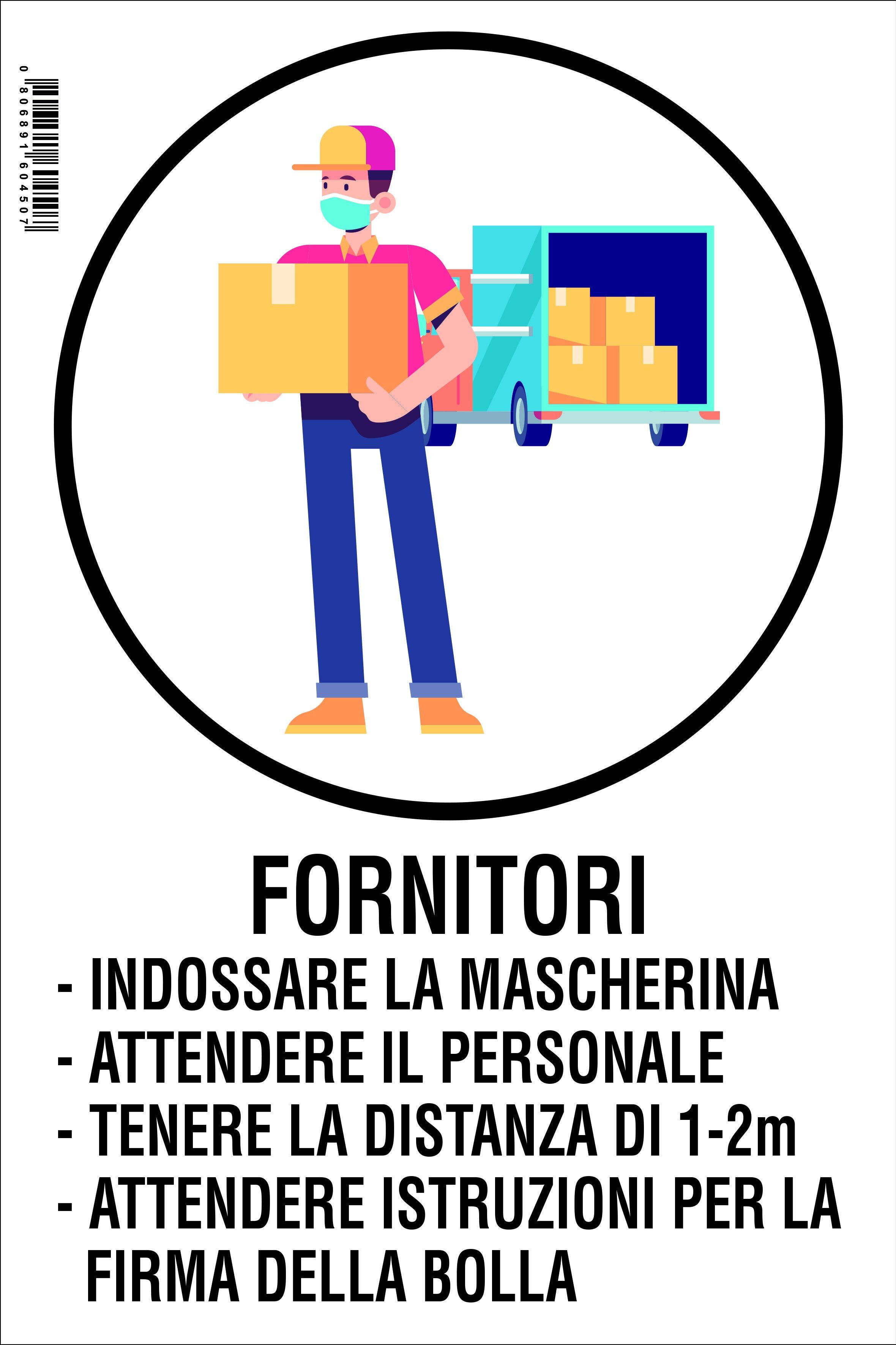 NUOVA ALGIS Cartello Fornitori In Pvc Rigido 20x30 Cm NUOVA ALGIS Cartello Fornitori In Pvc Rigido 20x30 Cm