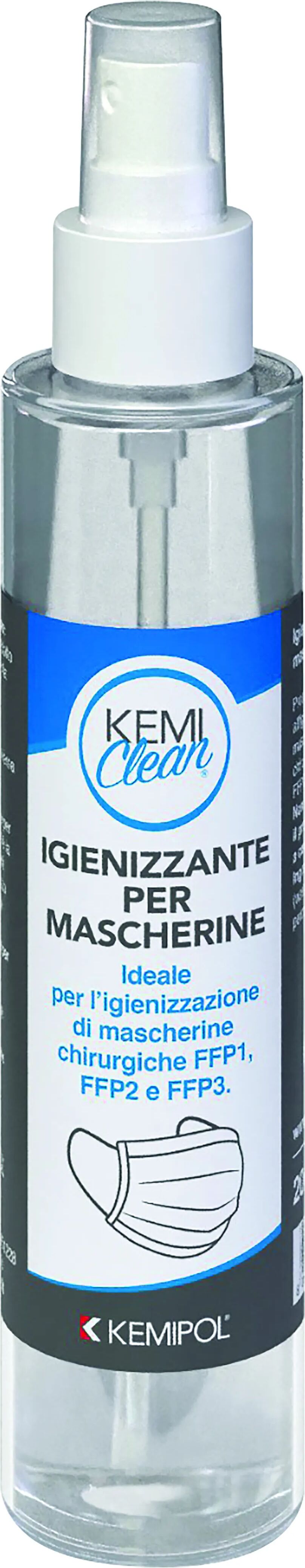 KEMIPOL Igienizzante Mascherine Kemiclear 200ml Ideale Per Igienizzare Chirurgiche Ffp1 Ffp2 Ffp3