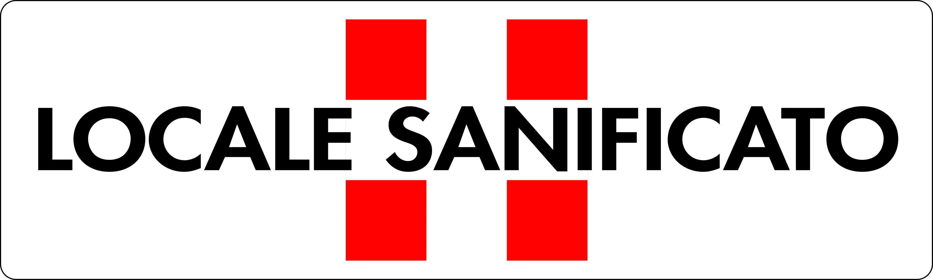 NUOVA ALGIS Adesivo Locale Sanificato Per Vetrina O Pareti 9x30 Cm NUOVA ALGIS Adesivo Locale Sanificato Per Vetrina O Pareti 9x30 Cm