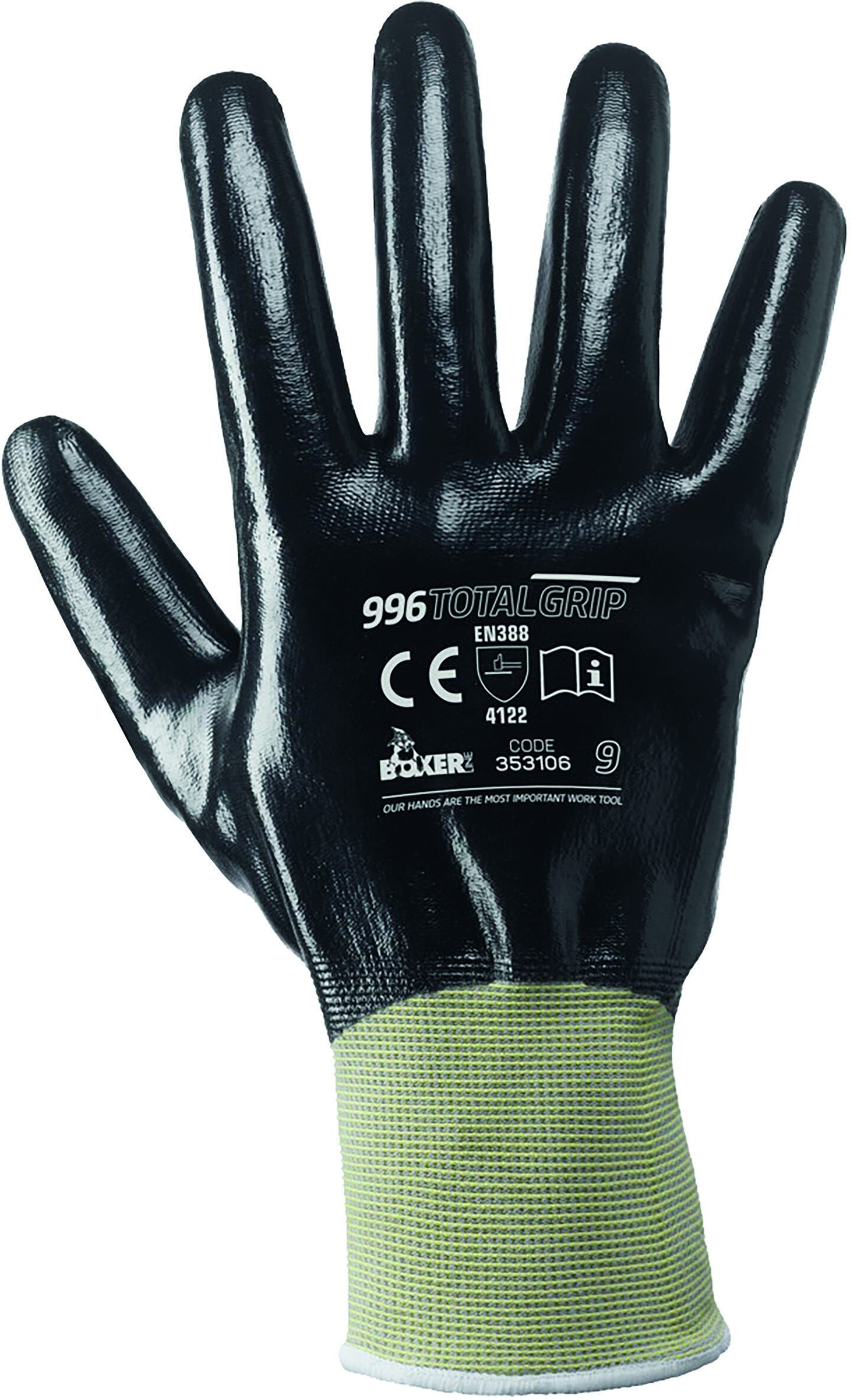 Guanto A Filo Continuo 100% Nylon Taglia 9 Ricoperto Nitrile Ottimo Grip Anche Con Oli Guanto A Filo Continuo 100% Nylon Taglia 9 Ricoperto Nitrile Ottimo Grip Anche Con Oli