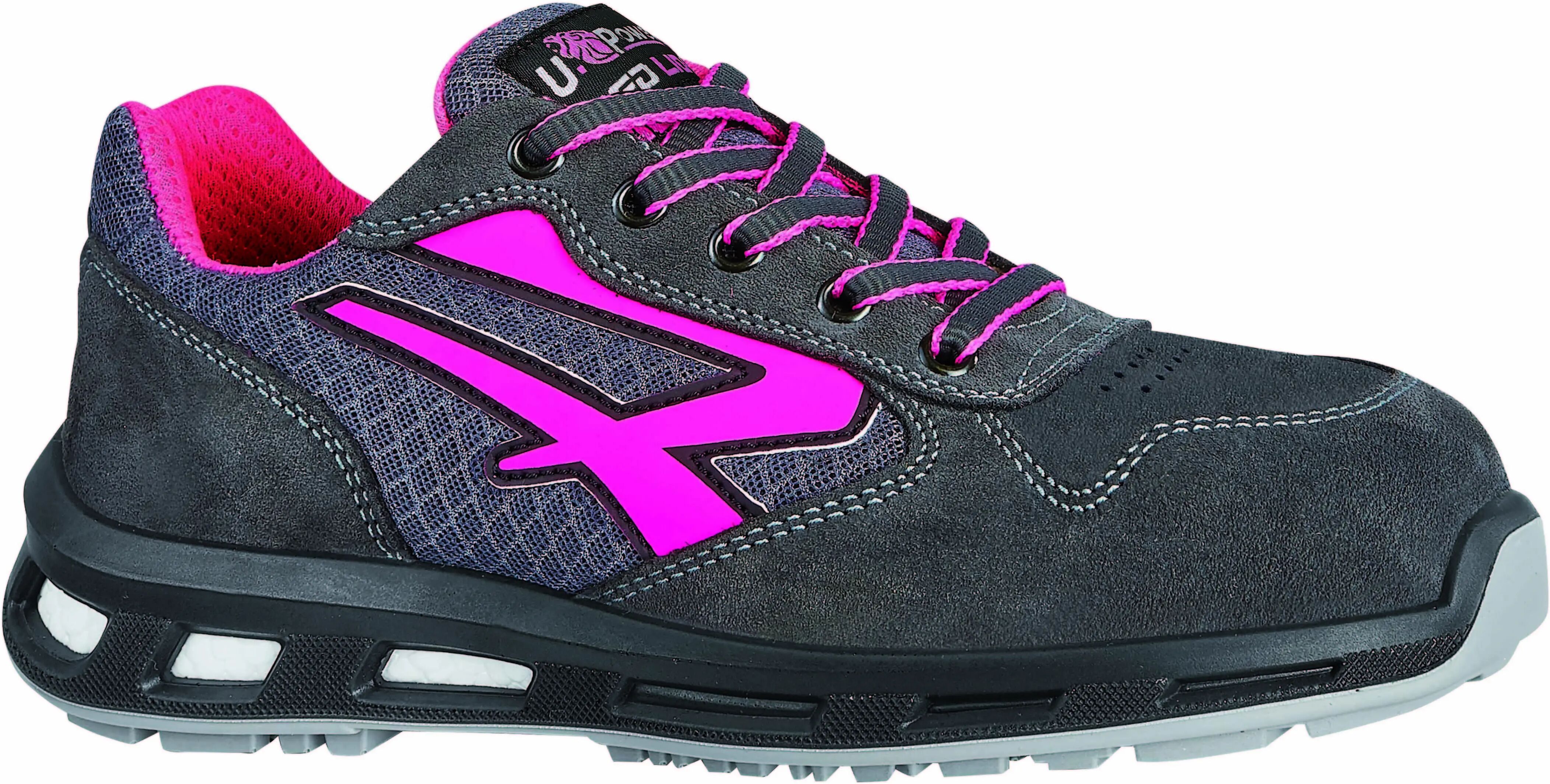 U-POWER Scarpa Antinfortunistica 42 U Power Verok Bassa Classe S1-P Src Esd Nera Fucsia