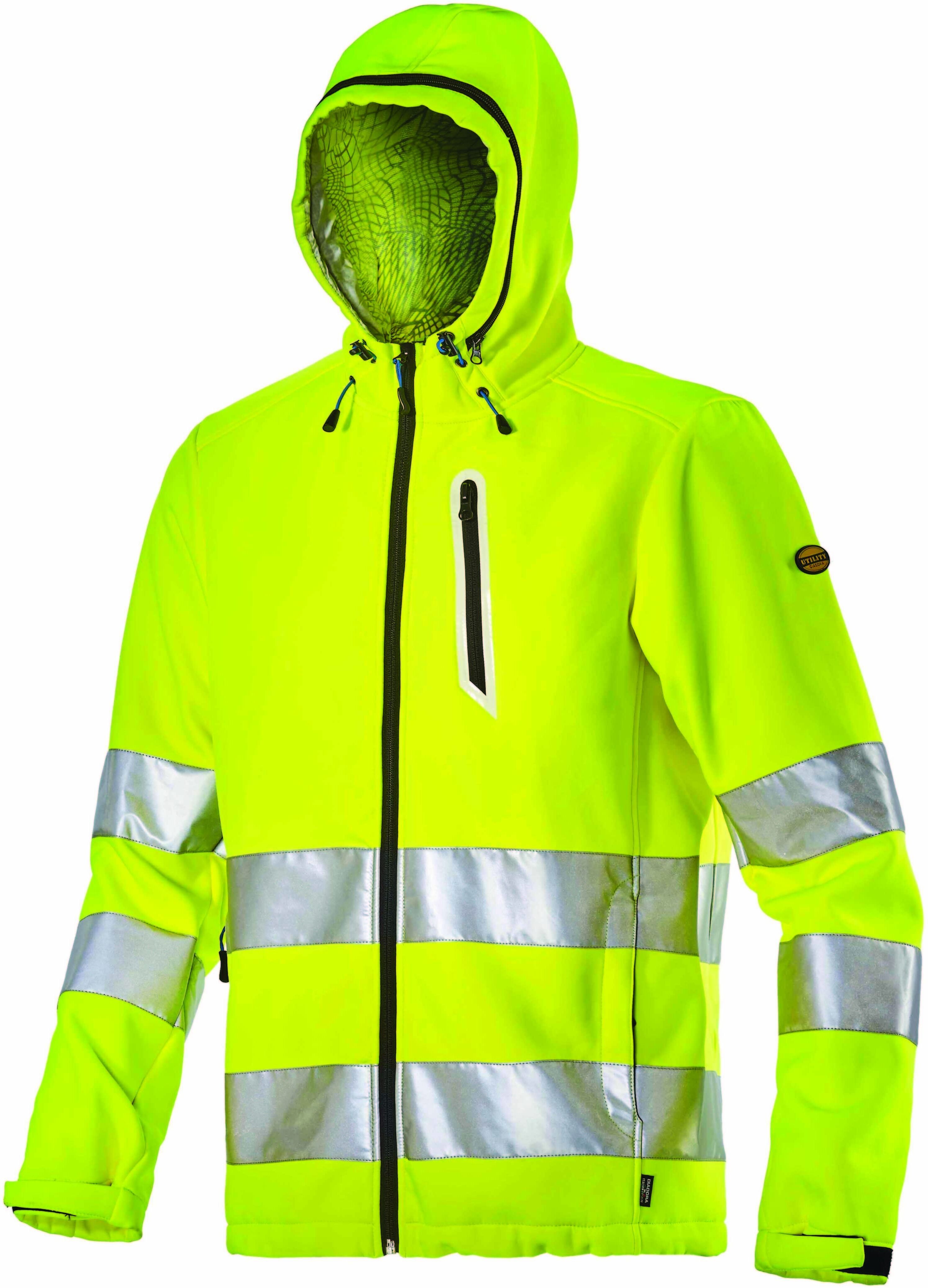 DIADORA Giacca Soft Shell  Taglia Xxl Alta Visibilita' Colore Giallo DIADORA Giacca Soft Shell  Taglia Xxl Alta Visibilita' Colore Giallo