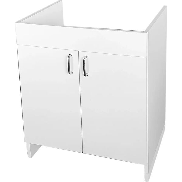 tecnomat struttura lavatoio in legno bilaminato bianco 60x50 cm