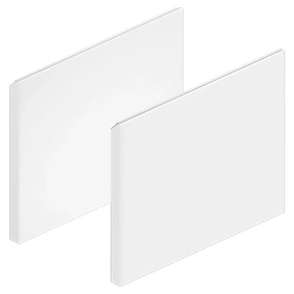 tecnomat coppia di frontali modul in legno bianco opaco con gola 30x24,4 cm (lxh)