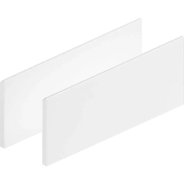 tecnomat coppia di frontali modul in legno bianco opaco con gola 60x24,4 cm (lxh)