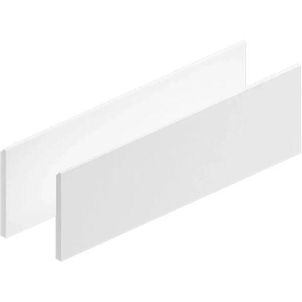 tecnomat coppia di frontali modul in legno bianco opaco con gola 80x24,4 cm (lxh)