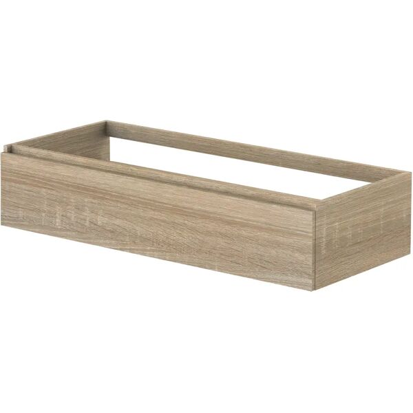 tecnomat base dolomite in legno   rovere well 1 cassetto   120x25x50 cm (lxhxp)