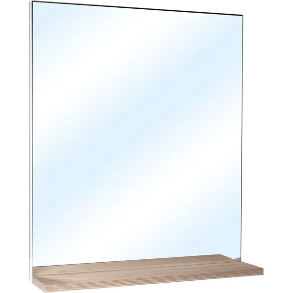 tecnomat specchio con mensola louis/space larix 60x2/13x70 cm (lxpxh)