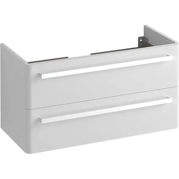 tecnomat base portalavabo every m/sr bianco opaco 2 cassetti soft close 96x50x43 cm (lxhxp)