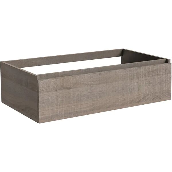 tecnomat base dolomite in legno rovere tartufo 1 cassetto 90x25x50 cm (lxhxp)