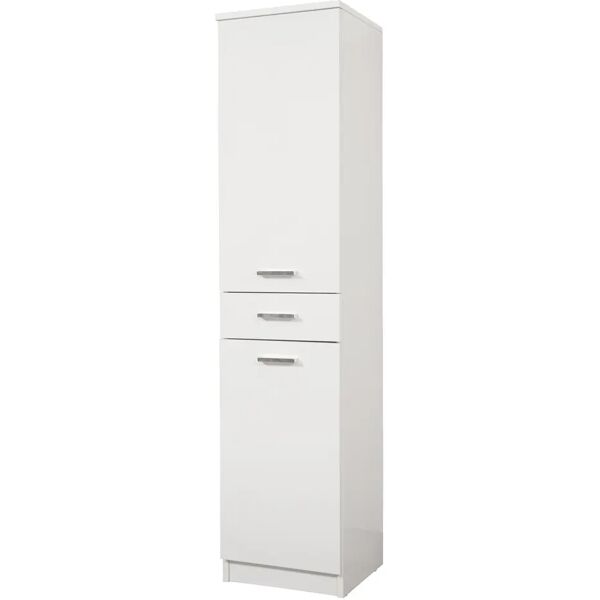 tecnomat colonna singola lea in legno laccato bianco 2 ante 1 cassetto 34x34x150 cm (lxpxh)