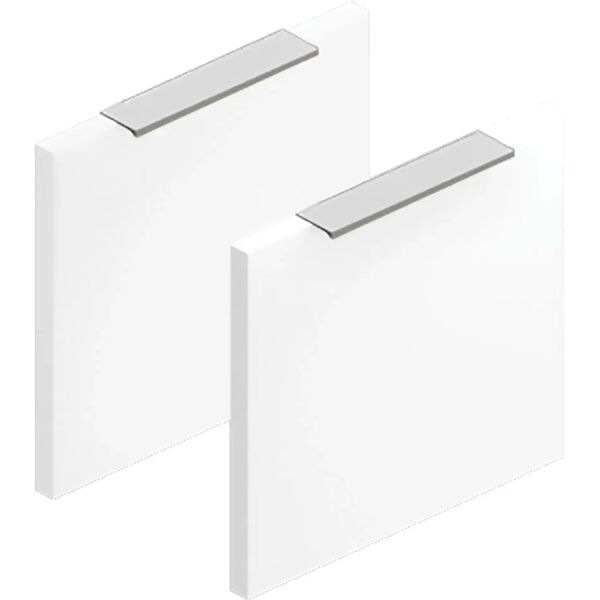 tecnomat coppia di frontali modul in legno bianco opaco con maniglia 30x27,2 cm (lxh)