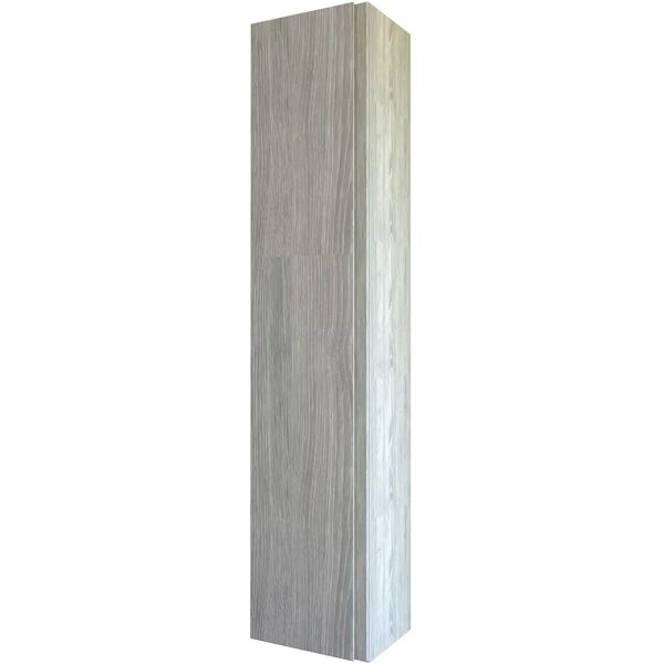 tecnomat colonna sospesa over in legno rovere grigio 1 anta 34x162x25 cm (lxhxp)