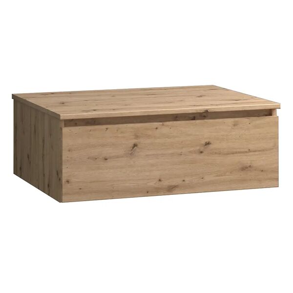 tecnomat base laterale venus in legno rovere nodato 1 cassetto soft close 79x27x46 cm (lxhxp)