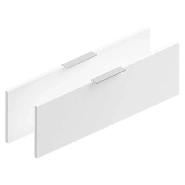 tecnomat coppia di frontali modul in legno bianco opaco con maniglia 90x27,2 cm (lxh)